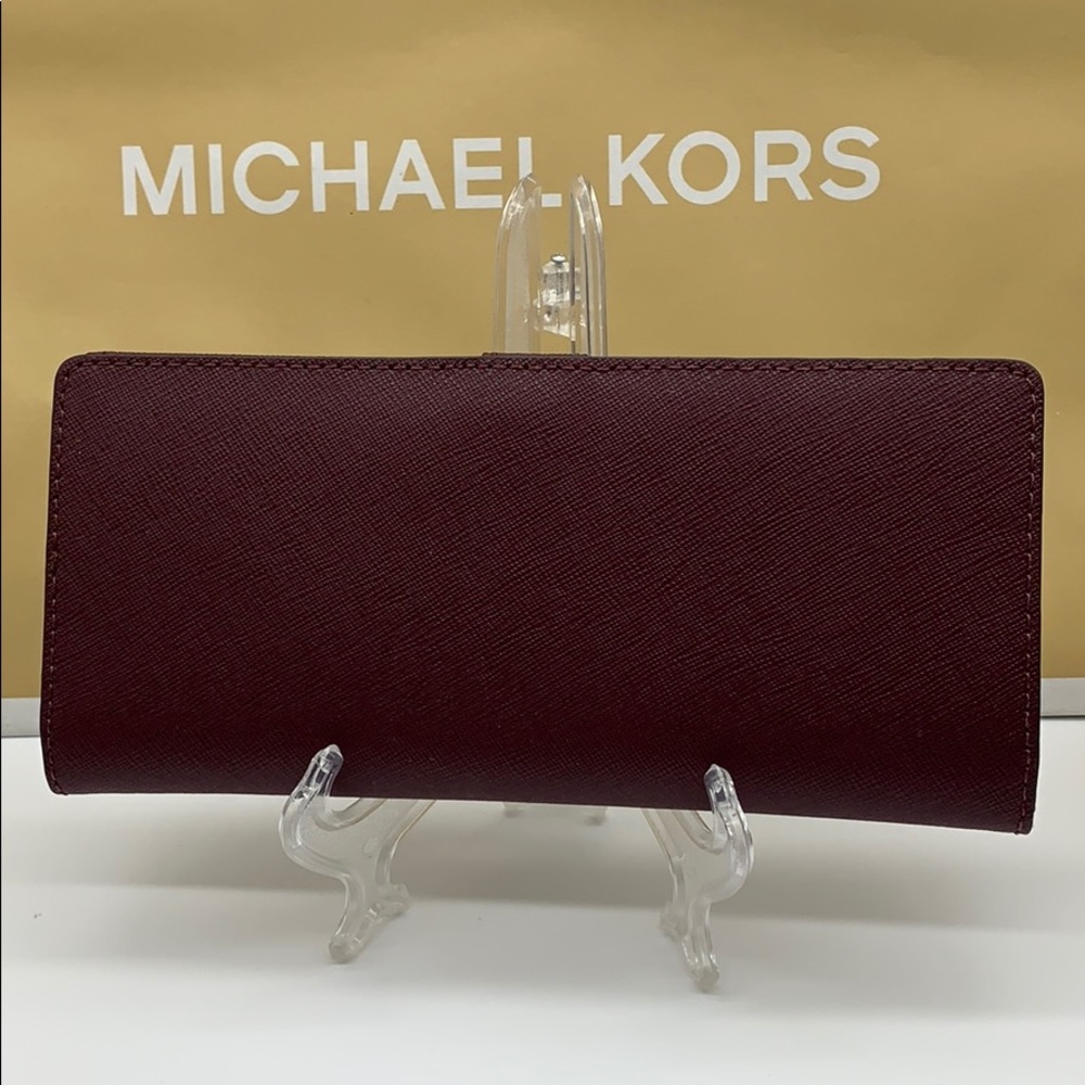 Michael Kors Jet Set Travel Md Flt Slm Bfld Wallet - Picture 3 of 16